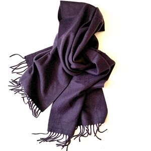 Ralph Lauren purple label cashmere scarf in dark purple gift for mom